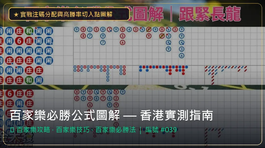 百家樂必勝公式圖解 — 百家樂攻略與百家樂技巧香港實測圖解